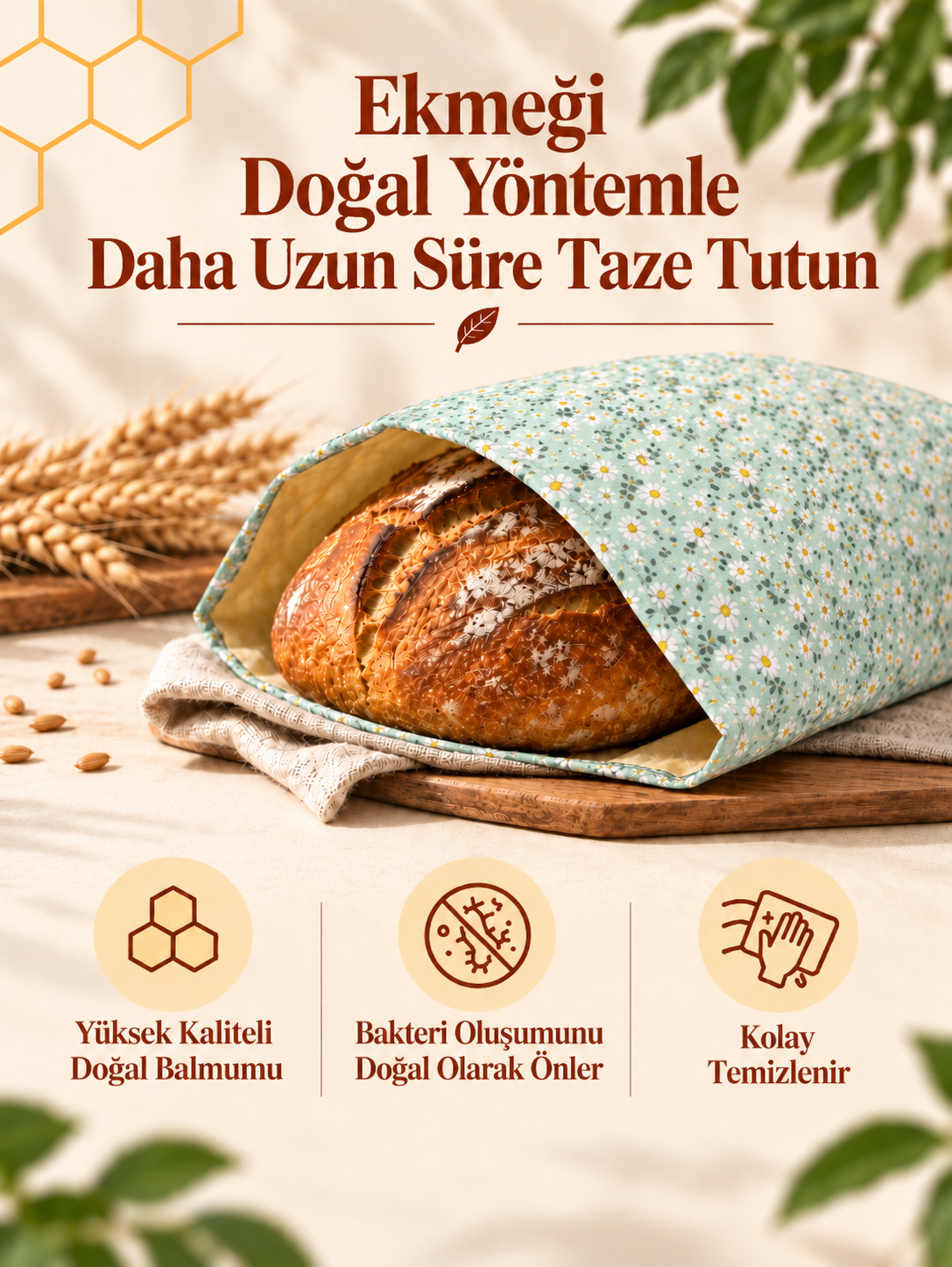 Balmumu Ekmek Torbası